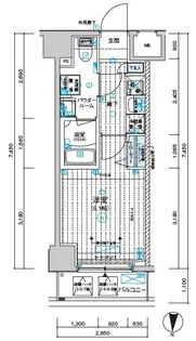 メインステージ千住中居町【7階】の間取り