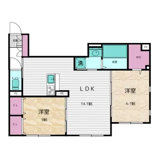 Maison du Bonheur【1階】の間取り