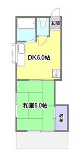 第二サンライズコーポ【1階】の間取り