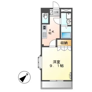 カンタベリーIV【3階】の間取り