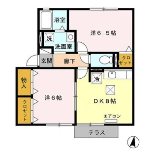 コスモスハウス H【1階】の間取り