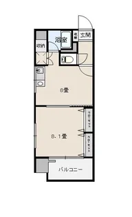 ダイコー水前寺駅通り1【6階】の間取り