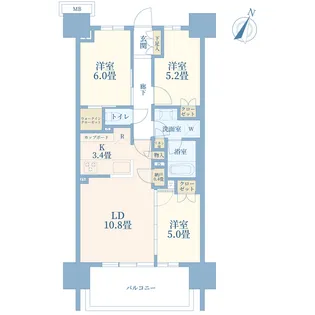 SHINTO CITY【8階】の間取り