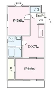 千葉県松戸市上本郷【マンション】の間取り
