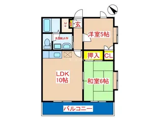 パティオス敷根【3階】の間取り