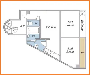聚楽院【5階】の間取り