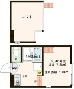 フローレスタ葛西【2階】の間取り