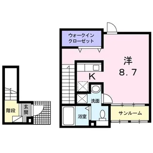 アルページュ町屋【2階】の間取り