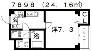 エフスタイル天美南【1階】の間取り