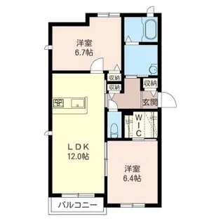 フェリオ【1階】の間取り