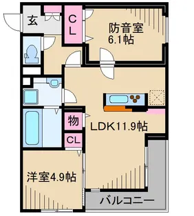 アピソ・ソレイユ【2階】の間取り