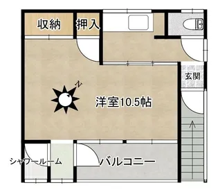 中屋アパート【2階】の間取り