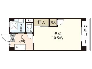 岩田ビル(口田南)【4階】の間取り