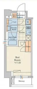 クレストコートTS吾妻橋【3階】の間取り