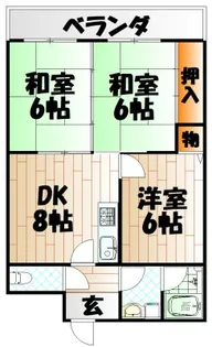 ロイヤルハイツ明石【6階】の間取り