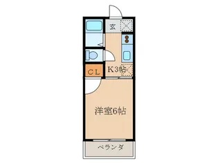 カレッジサイド寺田【1階】の間取り