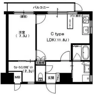 ヒルクレスト御茶ノ水【8階】の間取り