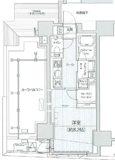 レビスタ白金高輪【6階】の間取り