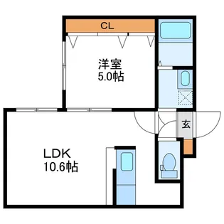 アローハウス【4階】の間取り