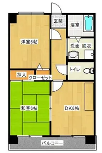 ライフステージ緑橋【2階】の間取り