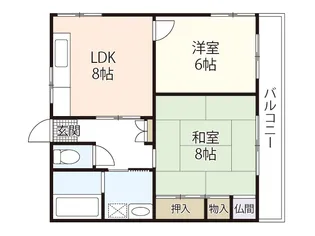 中本マンション【1階】の間取り