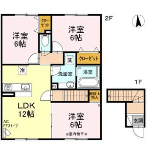 サンプレイス神田A【2階】の間取り