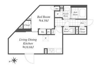 Reve Residence白金台 レーヴ レジデンスシロカネダイ【1階】の間取り