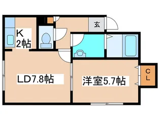 ツインパティオII【2階】の間取り