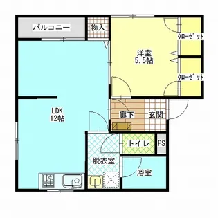 ファミーユ塩原【2階】の間取り