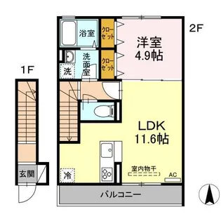アビテ西新小岩II【2階】の間取り