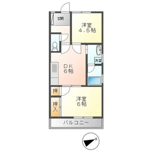 古堀ハイツ【2階】の間取り