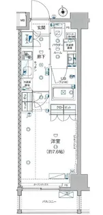 GENOVIA板橋 west green veil【1階】の間取り