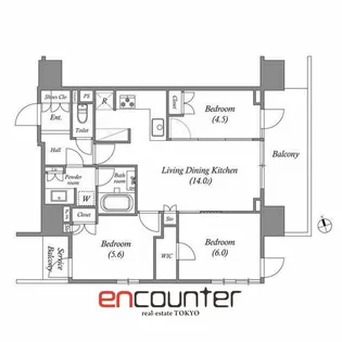 nido南千住【4階】の間取り