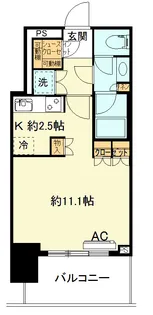 ブリリアタワー横浜東神奈川【4階】の間取り