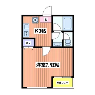 プレジデンシャル立川【1階】の間取り