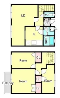 フレグランス玉川学園A・B【1階】の間取り