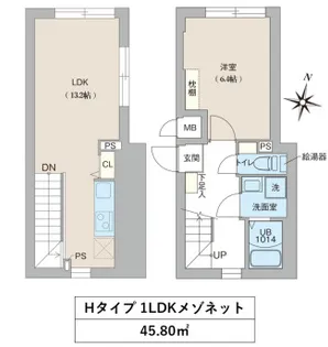 クリオ ラモード目黒洗足【4階】の間取り