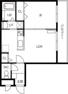 グレーシア澄川 (GLACIER澄川)【1階】の間取り