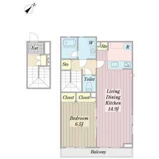 タラッタ・ムーサ【2階】の間取り