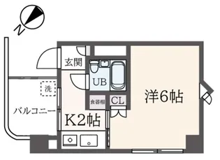 ディジィ川崎【9階】の間取り