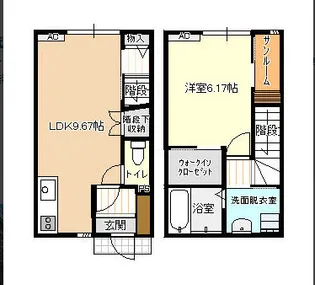 ビオラ古定塚A棟の間取り