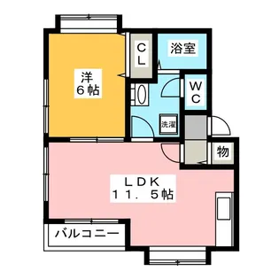 リスボー1【2階】の間取り