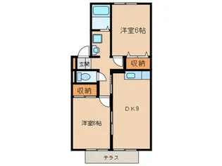 ミレニ-HIRO B【1階】の間取り