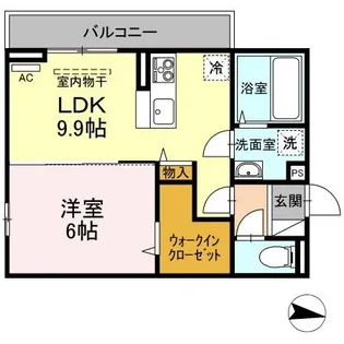 アーシャ【2階】の間取り