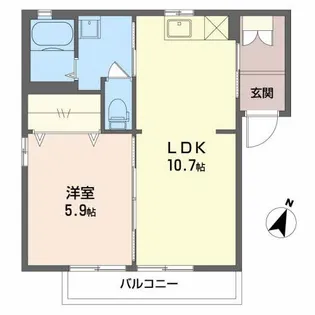 サニーハウス C【2階】の間取り