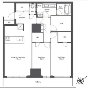 東京ポートシティ竹芝 レジデンスタワー【18階】の間取り
