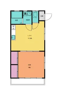 Y’sコーポ【2階】の間取り