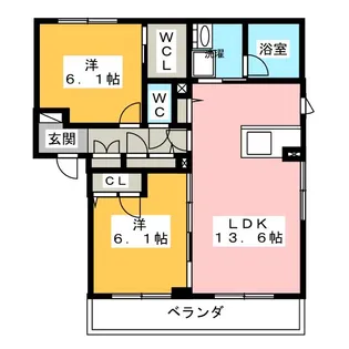 フィオーレ【2階】の間取り
