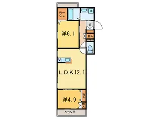 Blue Tree Garden【2階】の間取り