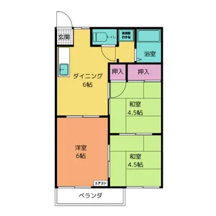 コーポギャラクシー B【2階】の間取り